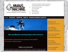 Tablet Screenshot of manandmachine.co.nz